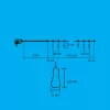 Home LPL 10 PAPAYA filament LED-es fényfüzér, 4,5 m / 10 db melegfehér filament LED, víztiszta búra, sorolható, fekete gumivezeték, adapter, kül- és beltéri kivitel