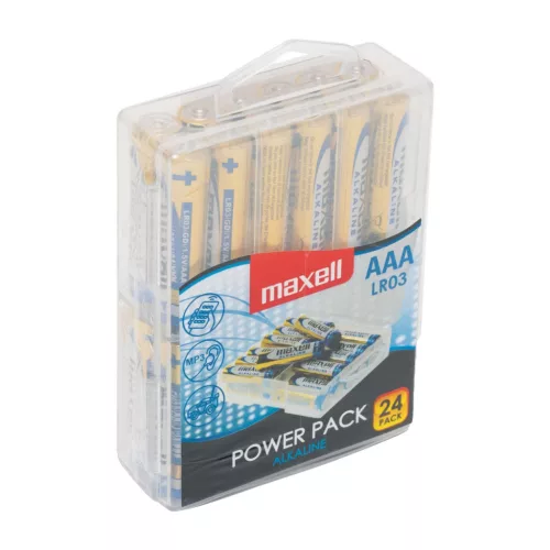 Maxell LR03 24PK POWER PACK, AAA elemcsomag, 1,5V, 24 db/doboz