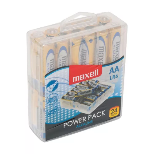Maxell LR6 24PK POWER PACK, AA elemcsomag, 1,5V, 24 db/doboz