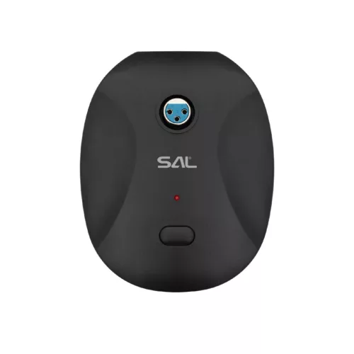 SAL M13 asztali mikrofon, professzionális, LED üzemjelző és fénygyűrű, kardioid irány karakterisztika, XLR csatlakozó, elemes tápellátás