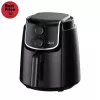 Midea MF-TN35D air fryer, forrólevegős fritőz, 3,5 literes sütőkosár, állítható hőmérséklet 200 °C-ig, 1500 W, fekete