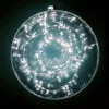 Home ML 160/WH micro LED-es fényfüzér, 15,9 m / 160 db hidegfehér micro LED, állófényű, vékony vezeték, hálózati adapter, kül- és beltéri kivitel
