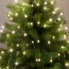 Home ML 200/WW micro LED-es fényfüzérköteg, 200 db melegfehér micro LED, 10 ágú, vékony, ezüstszínű vezeték, hálózati adapter, kül- és beltéri kivitel