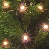 Home ML 23/WW micro LED-es fényfüzér, 1,9 m / 20 db melegfehér LED, rénszarvas, harang, angyal, hópehely fa figurákkal, átlátszó vezeték, elemes, beltéri kivitel