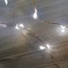 Home ML 80/WH micro LED-es fényfüzér, 7,9 m / 80 db hidegfehér micro LED, állófényű, vékony vezeték, hálózati adapter, kül- és beltéri kivitel