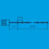 Home MLC 58/WW mini LED-es fényfüzér, 4,9 m / 50 db melegfehér LED, 8 fényprogram, zöld vezeték, elemes, kül- és beltéri kivitel