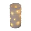 Home MLF 26/WW micro LED-es fényfüzér, 2 m / 20 db melegfehér micro LED, állófényű, átlátszó vezeték, időzíthető, gombelemes, lapos elemtartó, beltéri kivitel