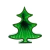 HOME MRL 22/T LED-es asztali dísz, tükrös, fenyő, 56db zöld LED, beltéri kivitel, elemes tápellátás