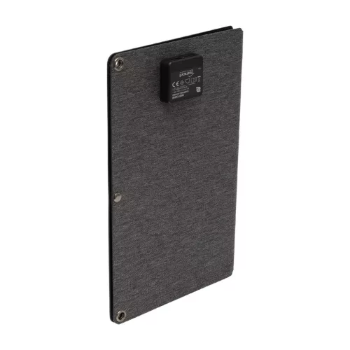 HOME MSC10W hordozható napelemes USB töltő, összecsukható, 10Watt, 2xUSB, LED töltésjelző, felakasztható, tartozék karabinerekkel