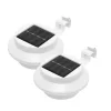 HOME MX652SET napelemes kerti lámpa, 3 db  melegfehér LED, 2db/doboz, cserélhető akkumulátor, műanyag