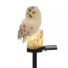 Home MX671B napelemes kerti lámpa, bagoly, 1 db melegfehér LED, akkumulátor, műgyanta, leszúrható
