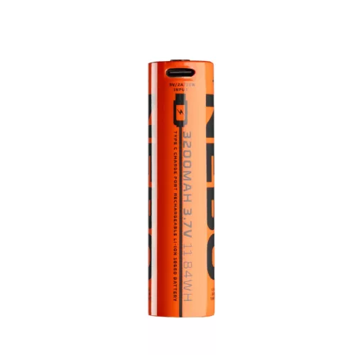 NEBO NEB-BAT-0005-G akkumulátor, Li-ion 18650, 3200 mAh kapacitás, 3,7 V