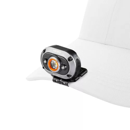 NEBO NEB-HLP-0023-H MYCRO 450 fejlámpa, 450 lumen, IPX4 víz- és ütésálló, akkumulátoros tápellátás