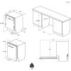Haier XI 6C4S3FSB - Beépíthető mosogatógép, 16 teríték