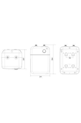Midea D05-15A(S) - Elektromos vízmelegítő, bojler, 5 liter