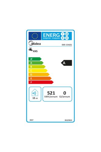 Midea D05-15A(S) - Elektromos vízmelegítő, bojler, 5 liter