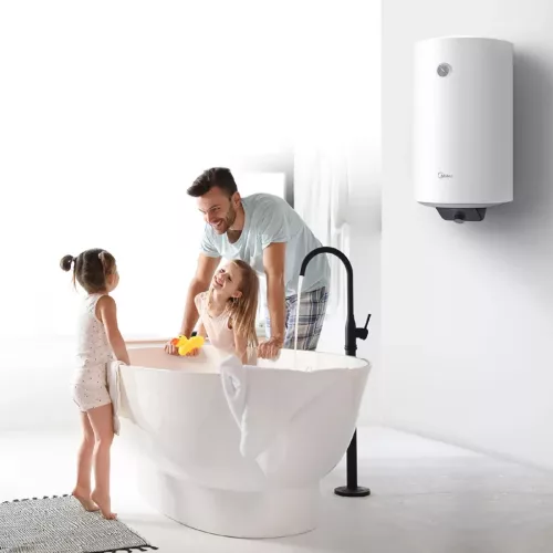 Midea D80-15FG - Elektromos vízmelegítő, bojler, 80 liter