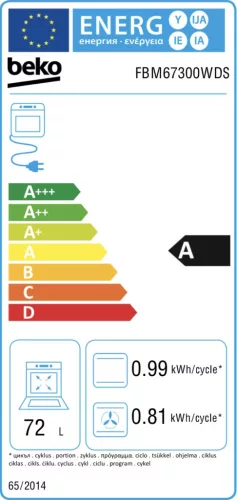 Beko FBM67300WDS - Elektromos tűzhely