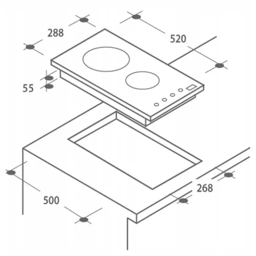 Midea MIH 351 - Beépíthető indukciós főzőlap