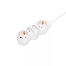   Home NV 14/WH hálózati elosztó, 1,5 m, H05VV-F 3G1,0 mm2 kábel, IP 20 kivitel, 2 védőérintkezős és 2 euro aljzat, max. 3500W, fehér