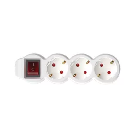   Home NV 3K/WH/1,5 hálózati elosztó, 1,5 m, H05VV-F 3G1,5 mm2 kábel, kétpólusú kapcsoló, IP20 kivitel, 3 védőérintkezős aljzat, max. 3500W, fehér