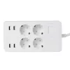 Home NV 4 WIFI smart elosztó, 1,5 m, H05VV-F 3G1,5 mm2 kábel, 4 földelt aljzat, 4 USB aljzat, max.3680W, Tuya alkalmazás kompatibilis, WiFi-s