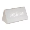 Home OC 07 digitális LED ébresztőóra, tapsra aktiválható fehér kijelző, dátum és hőmérséklet kijelzés, ébresztés, elemes tápellátás