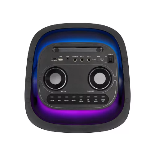 SAL PAR2400BT party hangdoboz, 160 Watt, beépített akkumulátor és LED fény, Bluetooth, USB/microSD zenelejátszás, gitár és mikrofon bemenetek, 2-utas, 3 hangszóró