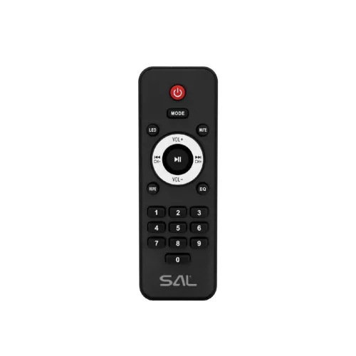 SAL PAR2400BT party hangdoboz, 160 Watt, beépített akkumulátor és LED fény, Bluetooth, USB/microSD zenelejátszás, gitár és mikrofon bemenetek, 2-utas, 3 hangszóró