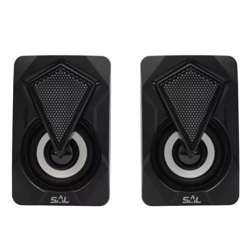 SAL PCS 230 multimédia hangszórópár, 2x3 W, RGB LED effekt, AUX, BT, USB tápkábel