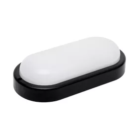   HOME RCO18LEDBK LED-es fali/mennyezeti lámpa, ovális, fekete, 18 W, 4000K, 1200 lumen, IP54, kül- és beltéri kivitel