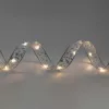 Home RLS10WH LED-es szalag mintákkal, ezüst színű szalag, 8 funkció, 100db hidegfehér LED, 10m hosszú, 5cm széles, elemes tápellátás, beltéri kivitel