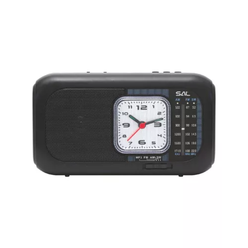 SAL RPH3 napelemes rádió és multimédia lejátszó, hibrid töltés, 3 sávos, napelemes, Bluetooth, cserélhető akkumulátor