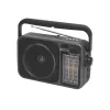 SAL RPR10 hordozható rádió multimédia lejátszóval, vezeték nélküli Bluetooth hangszóró, 3-sávos rádió, MP3 lejátszás USB/microSD eszközről, tölthető