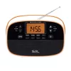 SAL RPR4LCD táskarádió, AM-FM automatikus hangolás, 2x40 programhely, órakijelzés