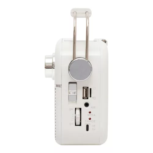 SAL RPR9 napelemes rádió multimédia lejátszóval, FM-AM-SW rádió, Bluetooth, USB és microSD csatlakozás, beépített akkumulátor