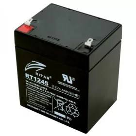   Ritar RT 1245E ólomakkumulátor, 12V/4,5 Ah, 5 éves élettartam, zárt konstrukció