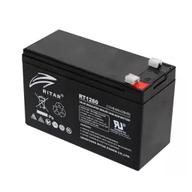   Ritar RT 1280 ólomakkumulátor, 12V/8 Ah, 5 éves élettartam, zárt konstrukció