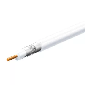   Home S 6TSV/WH koax kábel, 75 Ohm, PVC és PE szigetelés, réz bevonatú acél ér, alumínium + PET fólia 96 szál aluharisnya, 305m, fehér