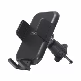   SAL SA063 autós mobiltartó, kb. 55 - 95 mm, félautomata, szellőzőre, egykezes, szilikon felület, forgatható, billenthető