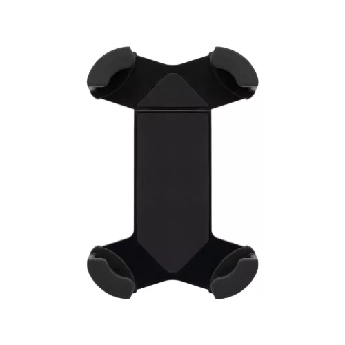 SAL SA065 kerékpáros, rolleres mobiltartó, masszív tartóbilincs, biztonsági retesz, védett sarokelemek, gumi és szilikonbetétek, 18 - 45 mm kormányátmérőre