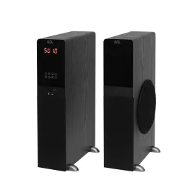   SAL 200BT multimédiás hangdobozpár, 2 x 80 W, 3 utas Bass-reflex, Bluetooth, USB, SD, FM, 2 x RCA, 2 x 6,3mm jack, EQ