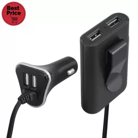  SAL SAU 96 nagy teljesítményű autós USB gyorstöltő, 48 W, 4 USB port, 4 x 2,4 A