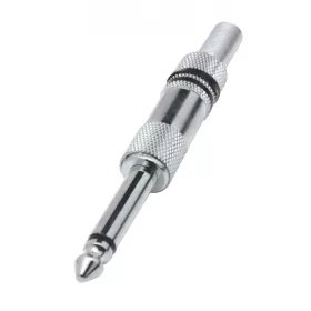   Home SK 2M jack dugó, 6,3mm monó lengődugó, fém, törésgátló