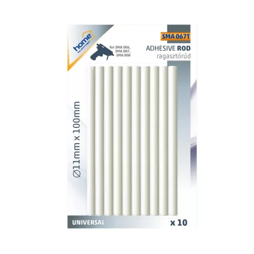 Home SMA 067T ragasztórúd, ∅11mmx100mm, 10dbx11g, SMA 008, SMA 007, SMA 006, GK-380B ragasztópisztolyhoz
