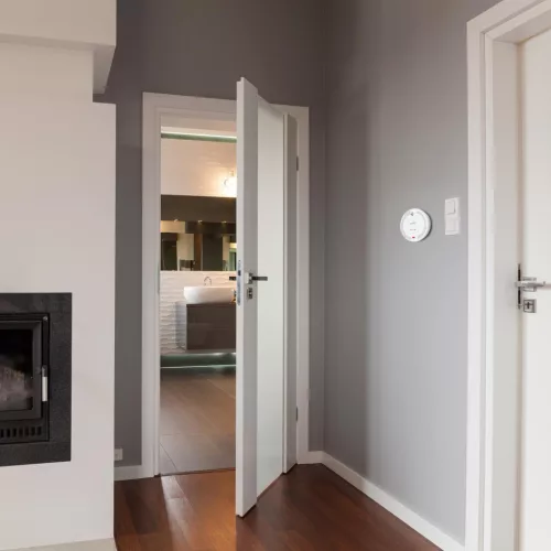 Home SMO10SMART optikai füstérzékelő, Tuya Smart és Smart Life kompatibilis, Wi-Fi kapcsolat, 10 év elem élettartam, 2400 mAh