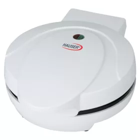   HAUSER ST-637N gofrisütő, max. 800 W, kerek gofri, tapadásmentes bevonat, működést jelző lámpa, fehér színű