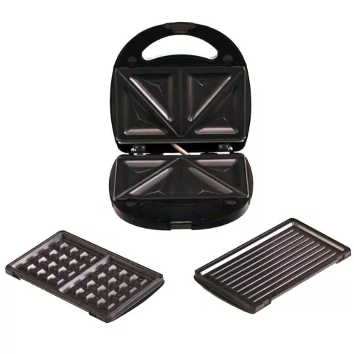 HAUSER STI-622 multifunkciós sütő, max. 760 W, 3 az 1-ben, tapadásmentes bevonat, inox burkolat