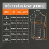 THAW THA-APR-0003-G fűthető mellény, S méret, 4 hőzóna, 3 fokozat, vízlepergető réteg, külső akkumulátorral