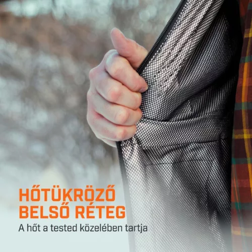 THAW THA-APR-0003-G fűthető mellény, S méret, 4 hőzóna, 3 fokozat, vízlepergető réteg, külső akkumulátorral
